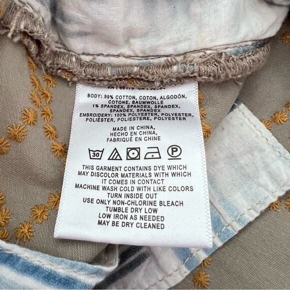 Chino by Anthropologie Relaxed Circle-Embroidered Chino Pants - Picture 7 of 13